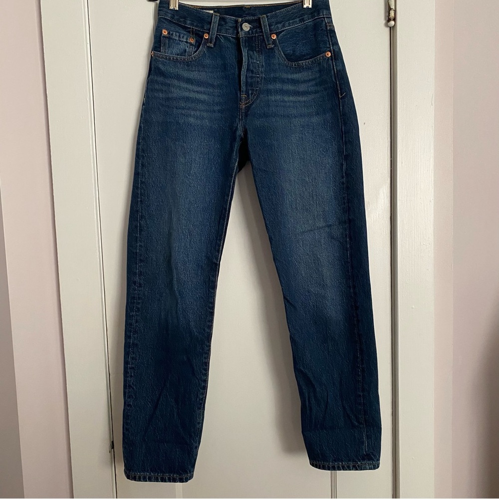 Levi’s 24 501 Original Jeans High Rise Straight Leg Button Fly Premium Cotton